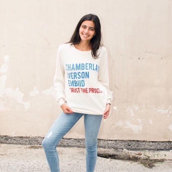 Philadelphia Phillies Sixers Sweatshirt | Joel Embiid | Trust the process - Picture 2 of 3